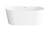 Kitchen And Bath Bathtub 59 1 X 29 5 X 23 Gw With Bnk Drain Kit Bt30159Gw Bnk