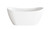 Kitchen And Bath Bathtub 59 1 X 28 3 X 26 7 Gw With Wht Drain Kit Bt30459Gw Wht
