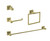 Kitchen And Bath Bathroom Hardware Set 24 X2 7 6 6 X3 1 2 7 X2 2 7 8 X5 9 Brushed Gold Hwb 12S4Bgd