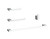 Kitchen And Bath Bathroom Hardware Set 24 X2 9 7 X2 9 2 2 X1 5 9 6 X2 9 Chrome Hwb 13S4Pch