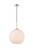 Living District Baxter 1 Light Chrome Pendant With Frosted White Glass Ld2217C