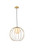 Living District Wetzel 1 Light Brass Pendant Ld2345Br