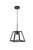 Living District Resolute 1 Light Black Pendant Ld4061D10Bk