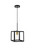 Living District Resolute 1 Light Brass And Black Pendant Ld4063D8Brb