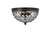 Living District Taye 2 Light Matte Black Flush Mount Ld5012F10Mb