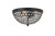 Living District Taye 3 Light Matte Black Flush Mount Ld5012F13Mb