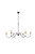 Living District Rohan 48 Inch Chandelier In Matte Black And Brass Ld5056D48Brb