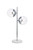 Living District Eclipse 2 Lights Chrome Table Lamp With Clear Glass Ld6155C