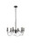 Living District Westley 6 Lights Pendant In Black Ld7048D24Bk