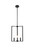 Living District Vino 3 Lights Pendant In Black Ld7071D14Bk