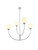 Living District Nyomi 36 Inch Chandelier In Chrome Ld814D36C