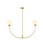 Living District Nyomi 42 Inch Chandelier In Brass Ld816D42Br