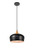 Living District Nora Collection Pendant D11 5In H9In Lt 1 Black And Natural Wood Finish Ldpd2005