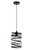 Living District Hopper Collection Pendant D7 9 H11 8 Lt 1 Black Finish Ldpd2086