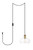Living District Destry 1 Light Brass Plug In Pendant With Clear Glass Ldpg2246Br