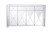 Elegant Decor 60 In Clear Crystal Mirrored Credenza Mf91057