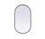 Kitchen And Bath Metal Frame Oval Mirror 20X36 Inch In Black Mr2A2036Blk