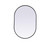 Kitchen And Bath Metal Frame Oval Mirror 24X36 Inch In Black Mr2A2436Blk