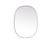 Kitchen And Bath Metal Frame Oval Mirror 27X36 Inch In Silver Mr2B2736Sil