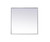Kitchen And Bath Metal Frame Square Mirror 30 Inch In Silver Mr43030S