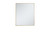 Kitchen And Bath Metal Frame Rectangle Mirror 30 Inch In Brass Mr43036Br