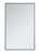 Kitchen And Bath Metal Frame Rectangle Mirror 30 Inch In Black Mr43048Bk