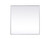 Kitchen And Bath Metal Frame Square Mirror 48 Inch In Silver Mr44848S