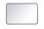 Kitchen And Bath Soft Corner Metal Rectangular Mirror 24X36 Inch In Black Mr802436Bk