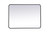 Kitchen And Bath Soft Corner Metal Rectangular Mirror 27X36 Inch In Black Mr802736Bk