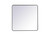 Kitchen And Bath Soft Corner Metal Rectangular Mirror 36X36 Inch In Black Mr803636Bk