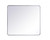 Kitchen And Bath Soft Corner Metal Rectangular Mirror 36X40 Inch In Silver Mr803640S