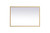 Kitchen And Bath Pier 24X36 Inch Led Mirror With Adjustable Color Temperature 3000K 4200K 6400K In Brass Mre62436Br