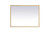 Kitchen And Bath Pier 27X36 Inch Led Mirror With Adjustable Color Temperature 3000K 4200K 6400K In Brass Mre62736Br