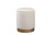 Elegant Decor Ozman Round 14 Inch Ottoman In Beige Ot1015Bge