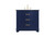 Kitchen And Bath Vanity Cabinet 36 W X 22 D X 34 H Blue Vf10236Bl