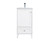 Kitchen And Bath 18 Inch Single Bathroom Vanity In White Vf18018Wh