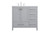 Kitchen And Bath 36 Inch Single Bathroom Vanity In Gray Vf18836Gr