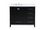 Kitchen And Bath 42 Inch Single Bathroom Vanity In Black With Backsplash Vf18842Bk Bs