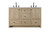 Kitchen And Bath Vanity Cabinet 5Dw 2Dr 54 X19 X34 Mango Wood Vf2854Dmw