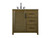 Kitchen And Bath Vanity Cabinet 1Dr 3Dw 36X21 5X35 Hazel Oak Vf29536Ho