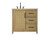 Kitchen And Bath Vanity Cabinet 1Dr 3Dw 36X21 5X35 Linen Oak Vf29536Lo