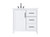 Kitchen And Bath Vanity Cabinet 1Dr 3Dw 36X21 5X35 White Vf29536Wh