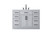 Kitchen And Bath Vanity Cabinet 2Dr7Dw 48 W X 22 D X 35 H Grey Vf29748Gr