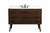 Kitchen And Bath 48 Inch Single Bathroom Vanity In Walnut With Backsplash Vf41048Mwt Bs