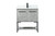 Kitchen And Bath 30 Inch Single Bathroom Vanity In Concrete Grey With Backsplash Vf42530Mcg Bs