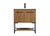 Kitchen And Bath 30 Inch Single Bathroom Vanity In Walnut Brown Vf42530Wb