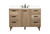 Kitchen And Bath 48 Inch Single Bathroom Vanity In Natural Oak With Backsplash Vf47048Nt Bs