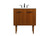 Kitchen And Bath 30 Inch Single Bathroom Vanity In Teak Vf48030Mtk