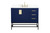 Kitchen And Bath 42 Inch Single Bathroom Vanity In Blue With Backsplash Vf48842Mbl Bs