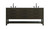 Kitchen And Bath Vanity Cabinet 6Dw 72 W X 22 D X 34 H Mocha Brown Vf60572Dmmb